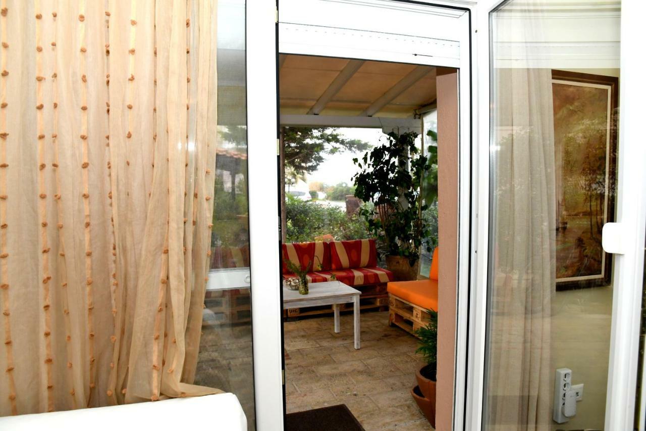 Studio On The Beach With Private Garden Agia Triada  Exterior photo