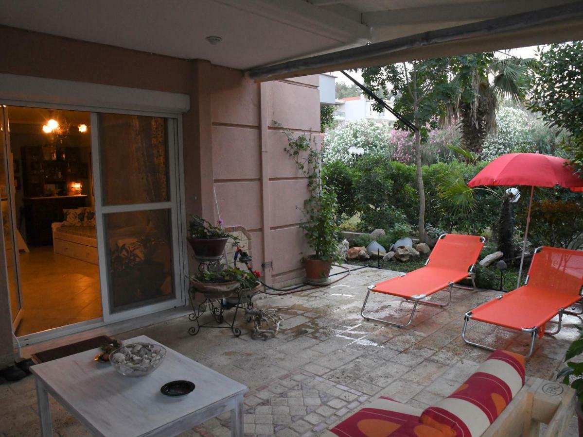 Studio On The Beach With Private Garden Agia Triada  Exterior photo