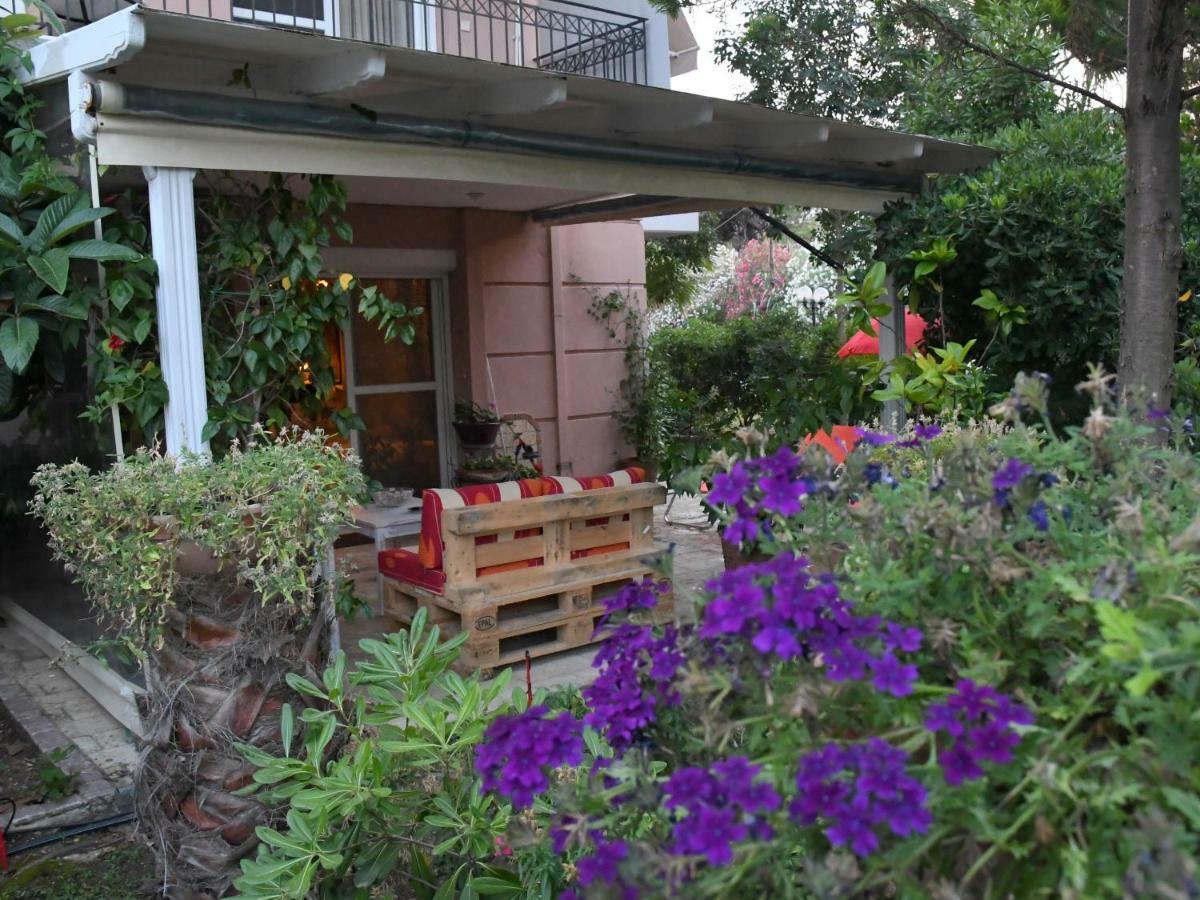 Studio On The Beach With Private Garden Agia Triada  Exterior photo